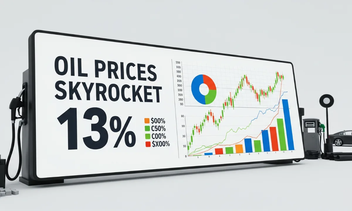Oil Prices Skyrocket 13%